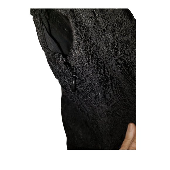 NEW H&M Black Lace Party Cocktail MINI Dress SZ 0 - Picture 6 of 13